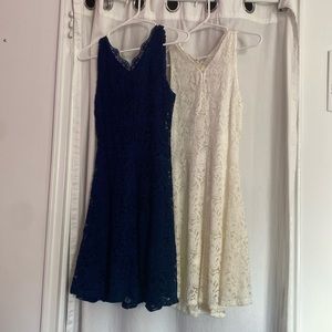 Blue and White summer Dresses